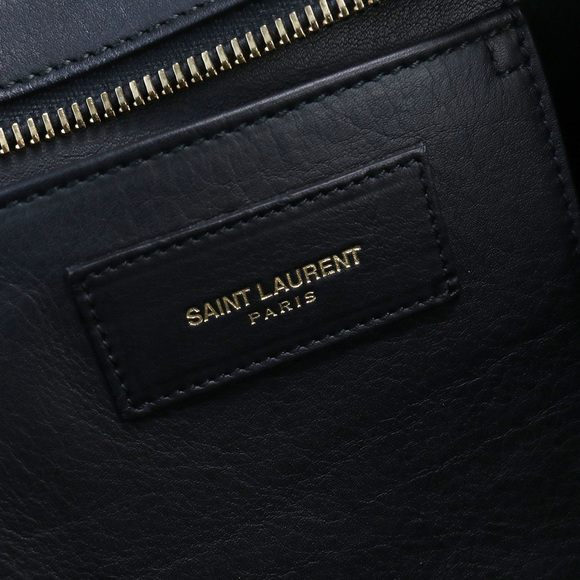 Saint Laurent Petit Cabas Y Line Handbag Leather Black - Picture 4 of 11